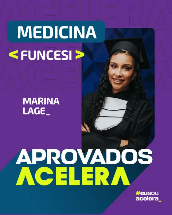 Marina Lage · Medicina · FUNCESI Marina Lage, aprovação em Medicina · FUNCESI