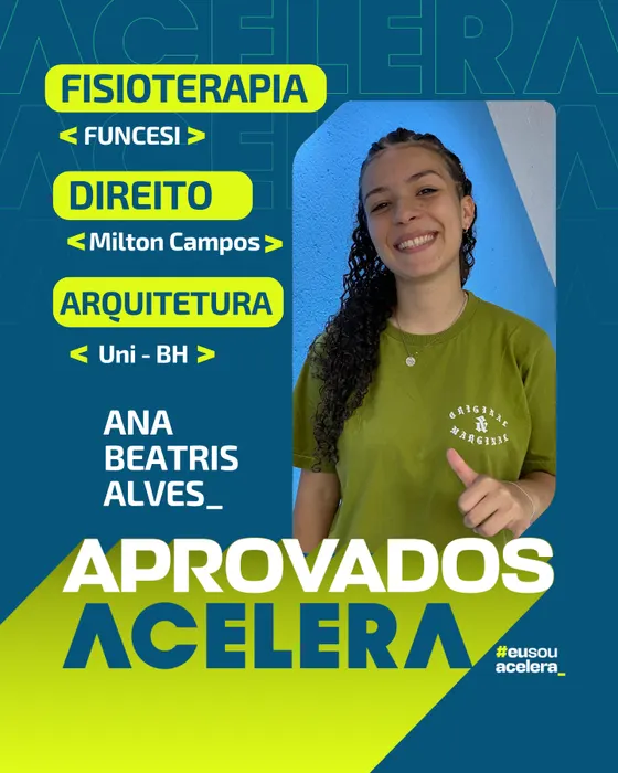 Ana Beatris Alves · Fisioterapia, Direito e Arquitetura Ana Beatris Alves, aprovação em Fisioterapia, Direito e Arquitetura